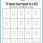 Number Tracing Worksheets 1-20