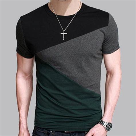 8 Designs Mens T Shirt Slim Fit Crew Neck T Shirt Men Short Sleeve Shirt Casual Tshirt Tee Tops