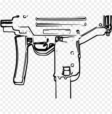 Un Clipart Uzi Transparent Gun Uzi Png Image With Transparent