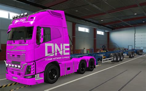 Skin Volvo Fh16 2012 One Pink 137 Ets2 Euro Truck Simulator 2 Mods American Truck Simulator