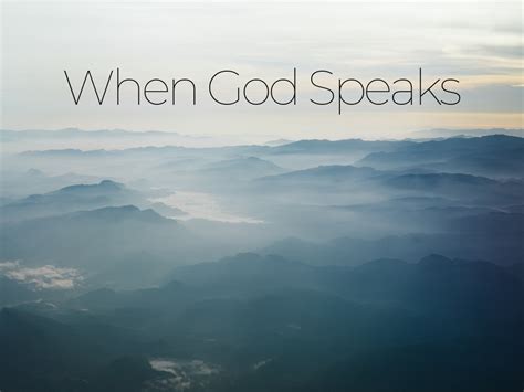 When God Speaks New Hope Church Of The Nazarene