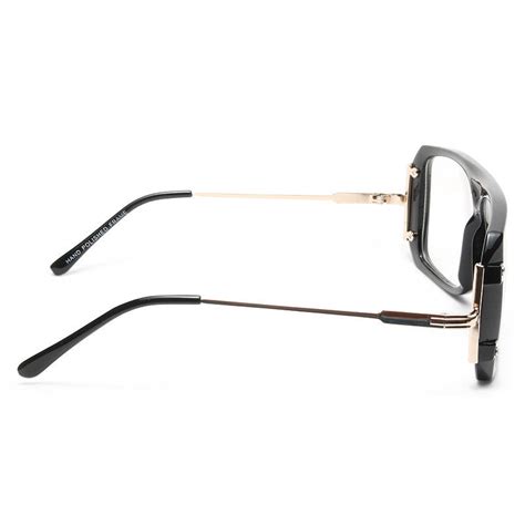 Arthur Plastic Square Aviator Clear Glasses Cosmiceyewear