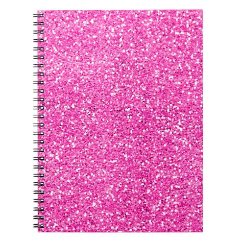 Hot Pink Glitter Notebook Uk