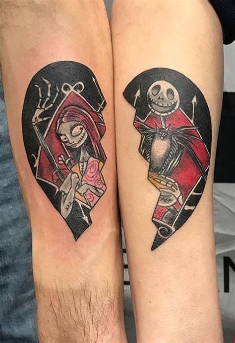 Simple jack and sally tattoos. 100+ Unique Jack and Sally Tattoos (The Nightmare Before ...