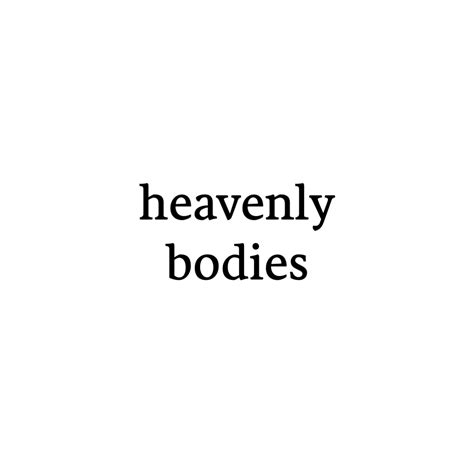 Heavenly Bodies Webtoon