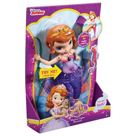 Disney Princess Sofia The First Magical Lights Mermaid Bath Time Toy