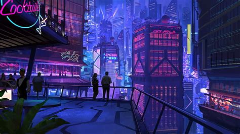 Animated Neon City Wallpaper 4k City Animated Wallpaper Top