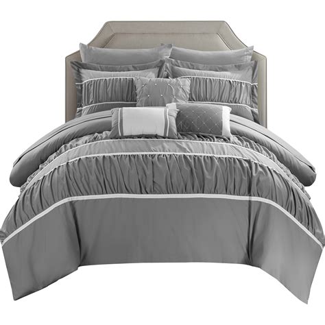Chic Home Cheryl Pleated And Ruffled 10 Piece Duvet Set And Reviews Wayfair