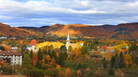 Mont Tremblant Town In Quebec Canada Stock Image Image Of Mountain
