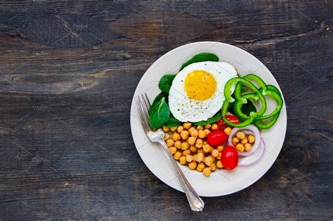 Healthy Breakfast Plate Stock Photo Containing Breakfast And Bowl