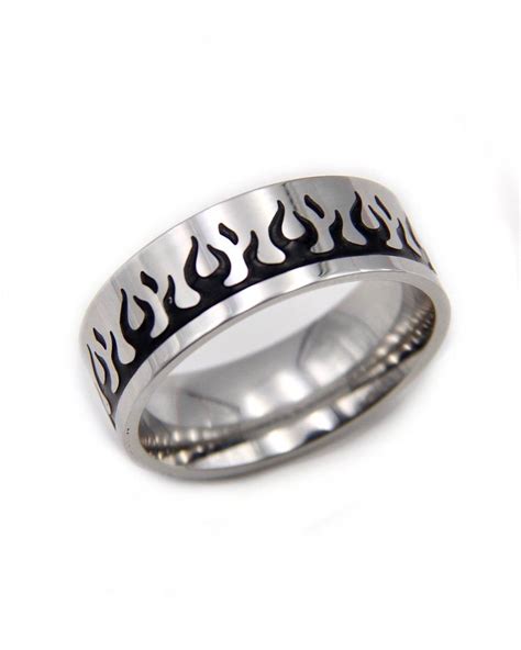 Eternal Flame Ring Mens Jewelry Rings Fashion Rings Mens Jewelry