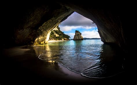 X Cave On The Ocean K HD K Wallpapers Images Backgrounds Photos And Pictures