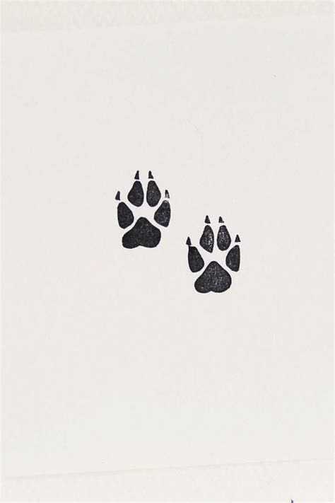 Wolf Paw Print Stamp Handmade Stamps Animal Stamps Wolf Ts Dog