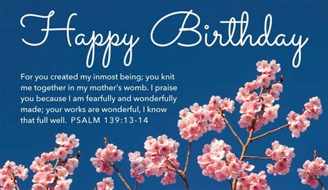 Free Happy Birthday Psalm 13913 14 Ecard Email Free Personalized