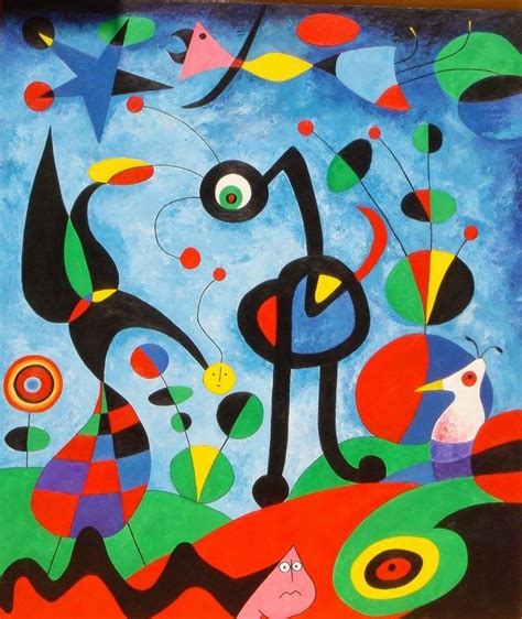 Joan Miró 1893 1983 The Garden Soyut Resim Soyut Sanat Modern