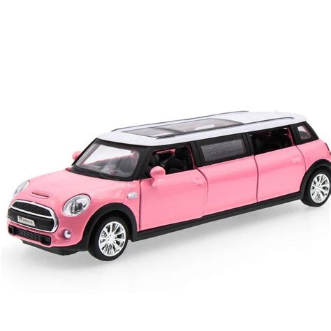 New 132 Mini Extended Limousine Metal Toy Cars Diecast Model Pull Back