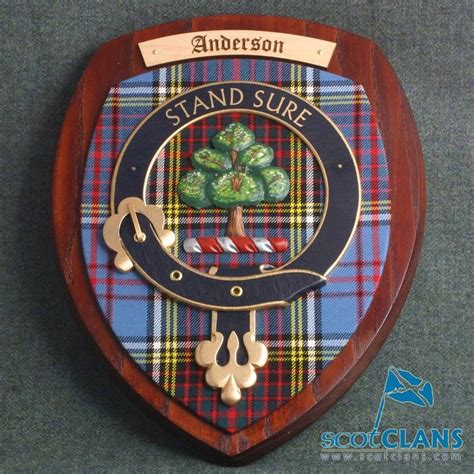 Anderson Clan Crest Plaque Scottish Ts Wall Plaques Scottish Clans