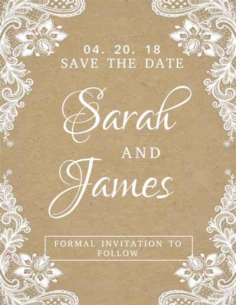 Free Save The Date Templates Wedding