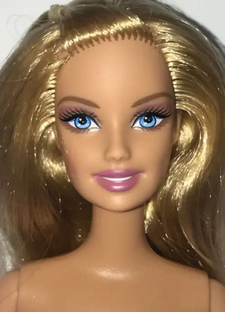 NUDE BARBIE FASHIONISTAS CEO Face Blonde Belly Button Mattel Doll For
