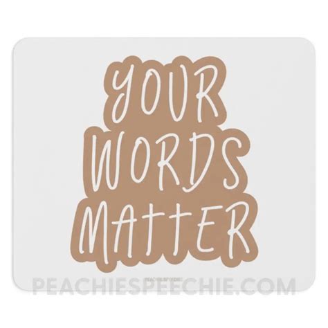 Your Words Matter Cloud Mouse Pad