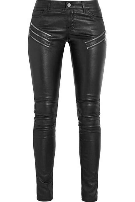 womens leather pant genuine lambskin skinny slim fit original leather pant uk105 ebay