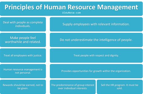11 Principles Of Human Resource Management