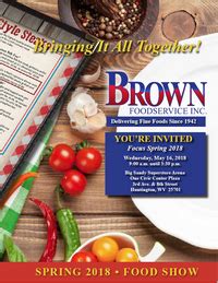 Find out what works well at brown food service from the people who know best. Home - Brown Foodservice