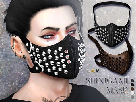 Sims 4 Ccs The Best Face Mask By Pralinesims Sims 4 Sims 4 Anime
