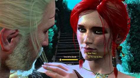 Kissing Triss Witcher 3 Youtube