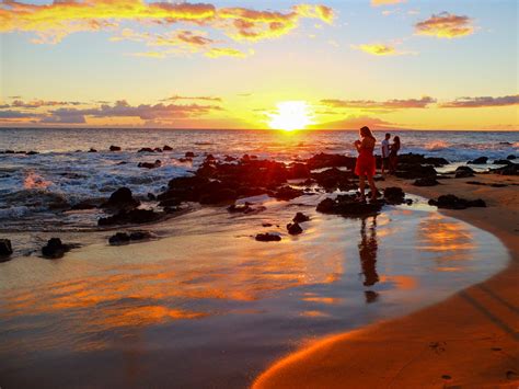 Where To Watch The Sunset On Maui Keawakapu Beach My