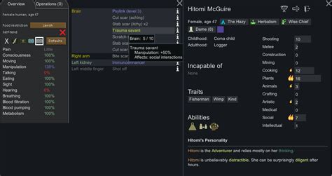 Rimworld Trauma Savant