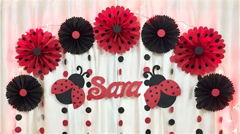 They help us shape our greatest memories through splendid decorations. Ladybug Theme Birthday Party Decoration | Very EASY ...
