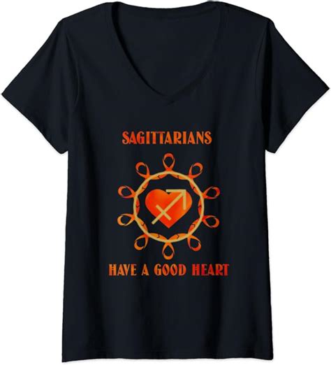Amazon Com Womens Sagittarians Birthday Gift For A Sagittarius V Neck