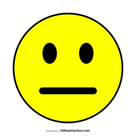 Flat Sad Face Emoji