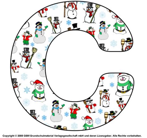 Maybe you would like to learn more about one of these? Schneemann-Deko-Buchstabe C - Medienwerkstatt-Wissen ...