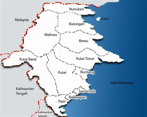 Peta Kalimantan Utara Lengkap Nama Kabupaten Dan Kota Web Sejarah Hot