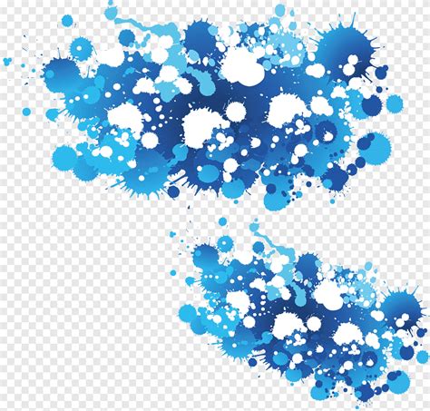 Descarga gratis Ilustración de la mancha de pintura azul y blanca