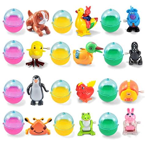 Azk 12 Pieces Easter Eggs Prefilled With Assorted Wind Up Toys Easter