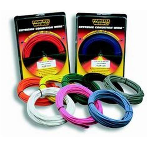 Painless Wiring Black And White 25ft 18 Gauge Txl Wire