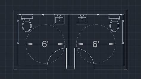 Drawing An Accessible Restroom Layout In Autocad Pluralsight