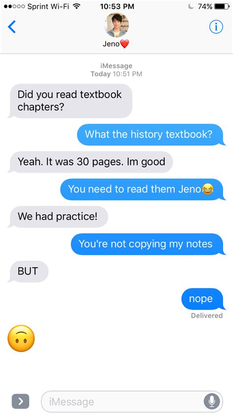 Everyday texts with Jeno - Hiatus