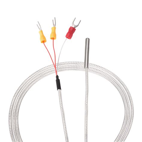 Pt100 Rtd Temperature Sensor Probe Three Wire Thermocouple Stainless