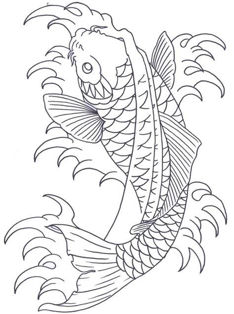 39 Best Koi Fish Tattoo Outlines Images On Pinterest Koi Fish Tattoo