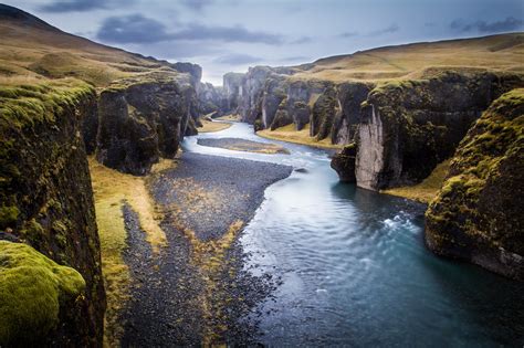 Fjaðrárgljúfur Islanda Uno Dei Canyon Più Belli Del Mondo