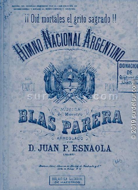 Himno Nacional Argentino Historia Y Polémica • El Sur Del Sur