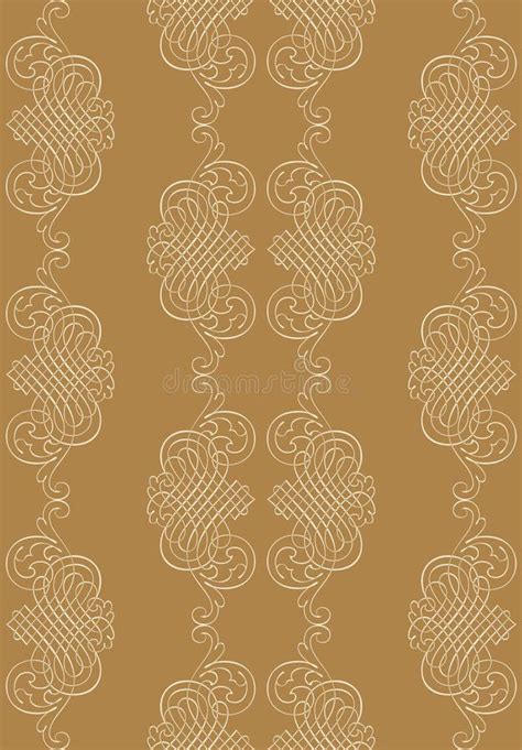 Decorative Oriental Pattern For Fabrics Wallpapers And Paper Stock