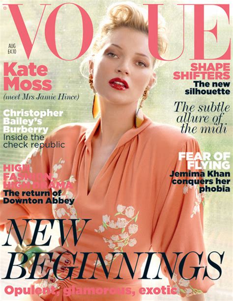 Kate Moss Covers British Vogue For First Post Wedding Spread Photos