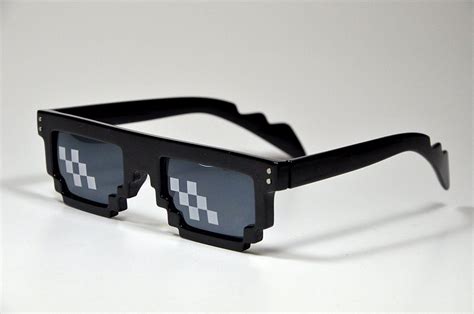 Deal With It Glasses Thug Life Pixelated 8 Bit Mlg