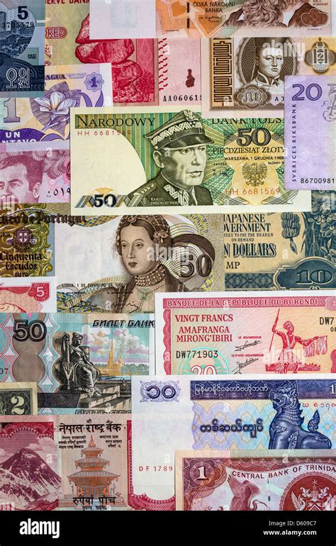 Selection World Currency Bank Notes Hi Res Stock Photography And Images