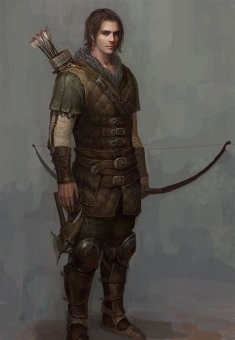 Dnd Monksarchersmore Fighters Character Portraits Fantasy Male